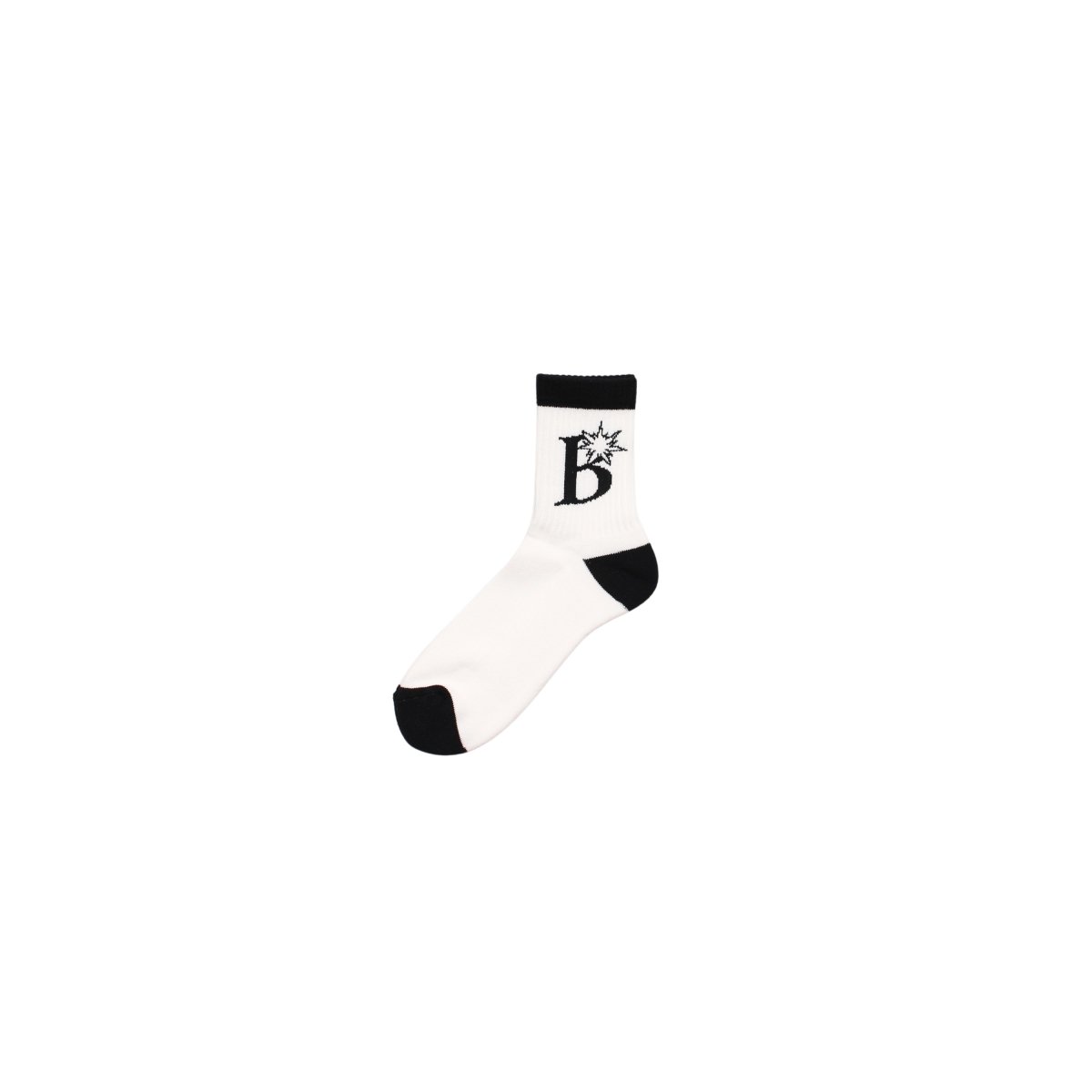 B Logo Socks 【WHITE / NAVY】