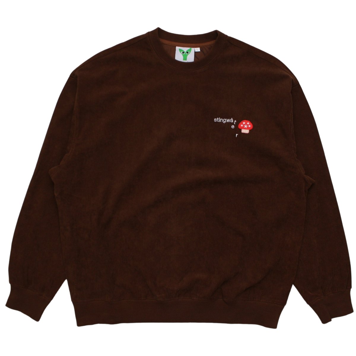 Corduroy Crewneck Sweatshirt【BROWN】
