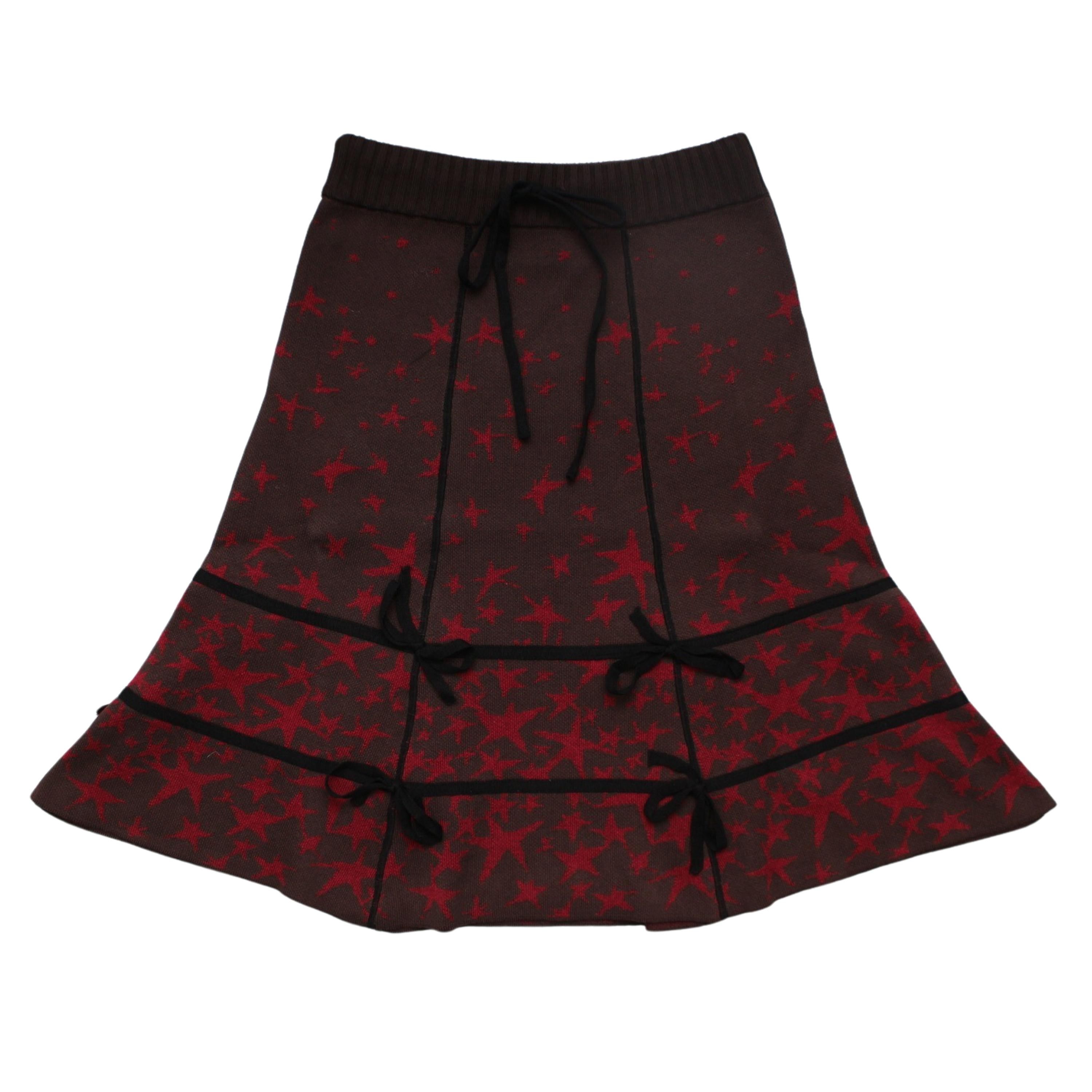 Star Gradient Knit Skirt【BROWN】 - DOMICILE TOKYO ONLINE SHOP Star Gradient Knit Skirt【BROWN】 - DOMICILE TOKYO ONLINE SHOP