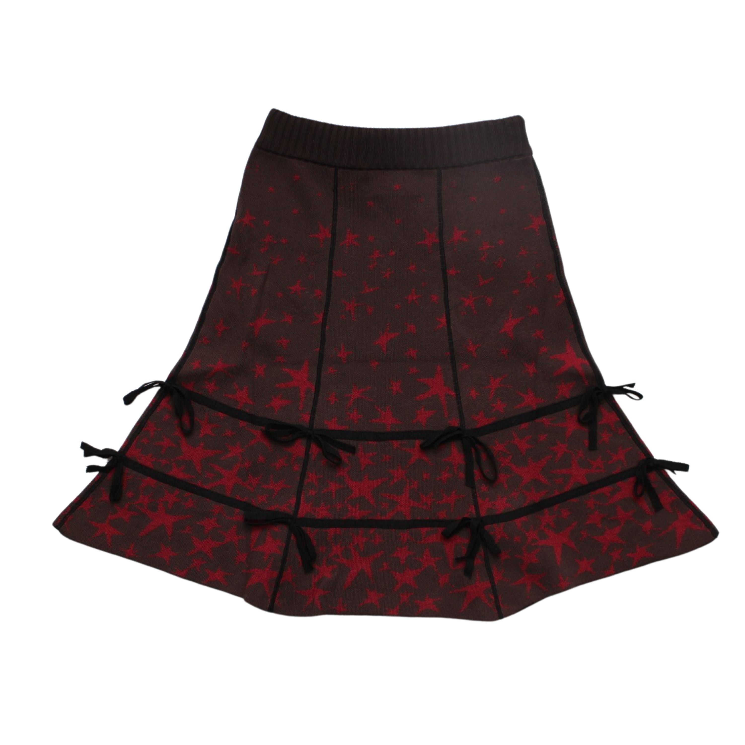 Star Gradient Knit Skirt【BROWN】 - DOMICILE TOKYO ONLINE SHOP Star Gradient Knit Skirt【BROWN】 - DOMICILE TOKYO ONLINE SHOP