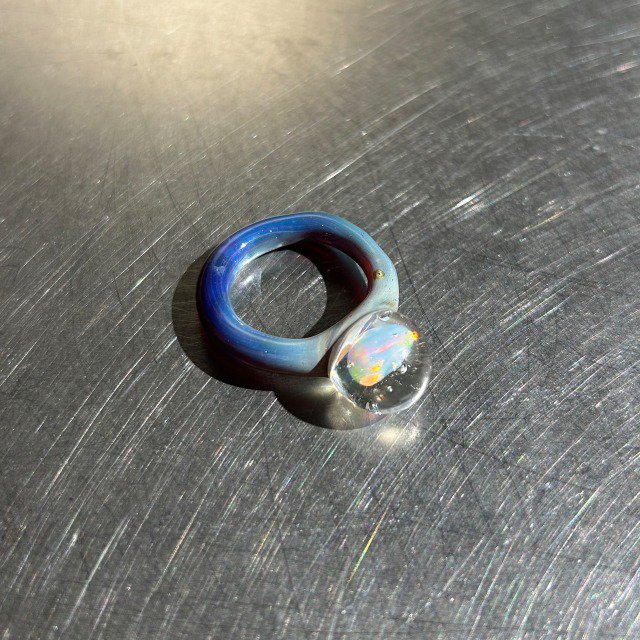 Medium opal glass rings 01