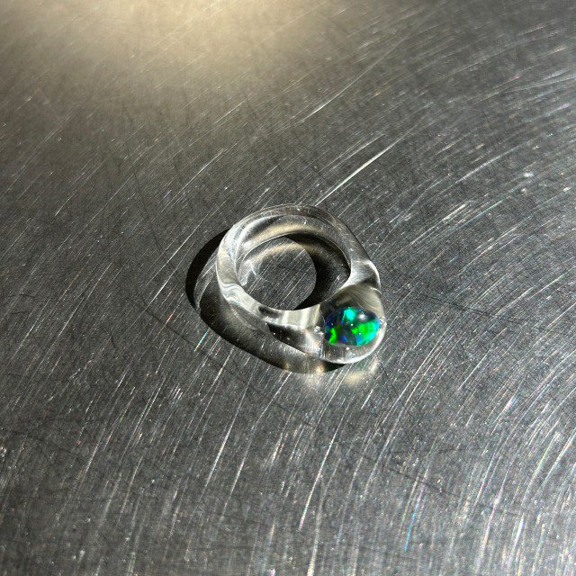 Medium opal glass rings 04