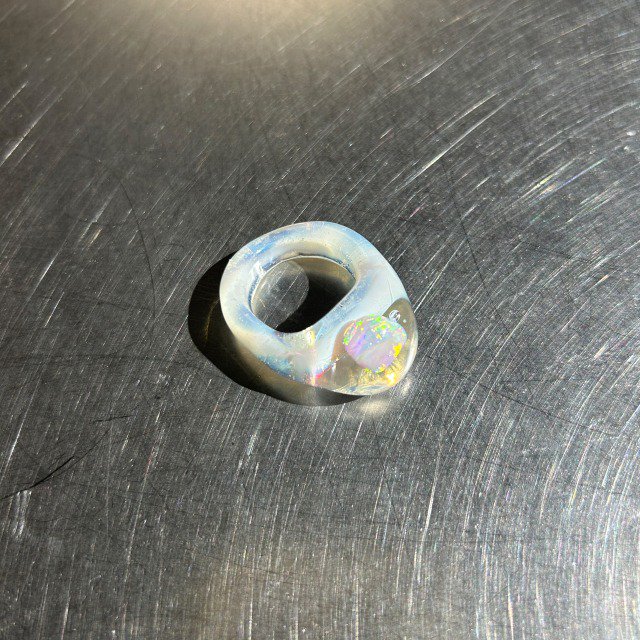 Large opal glass rings 03
