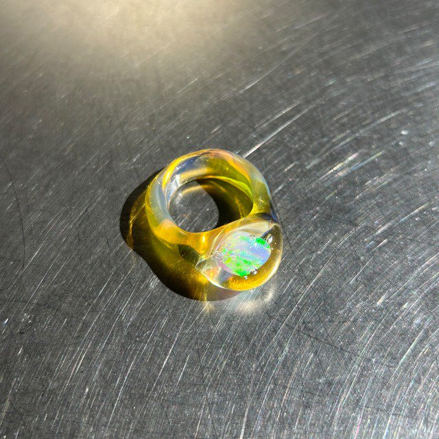Large opal glass rings 04