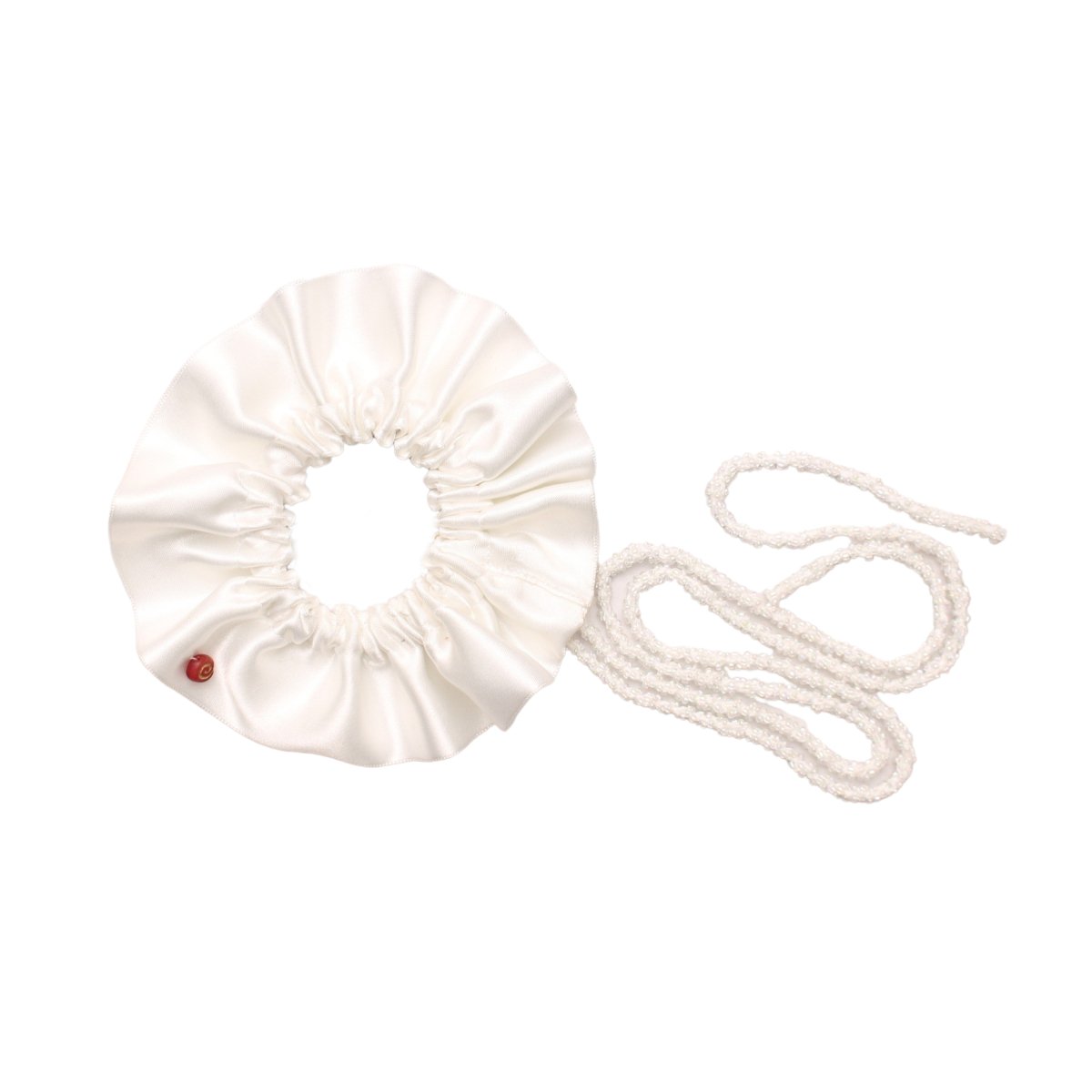 BEAD SCRUNCHIES MODEL 004WHITE