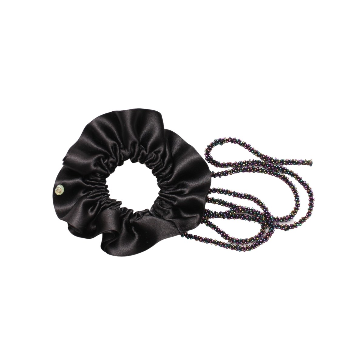 BEAD SCRUNCHIES MODEL 004ONYX