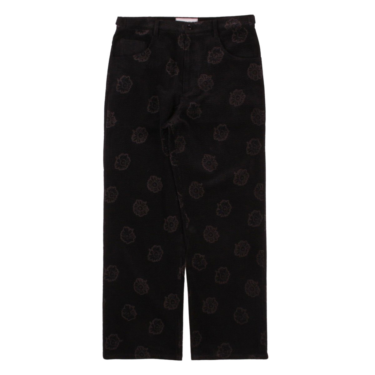 JEAN CUT TROUSER: FLORAL BURN CORDUROY