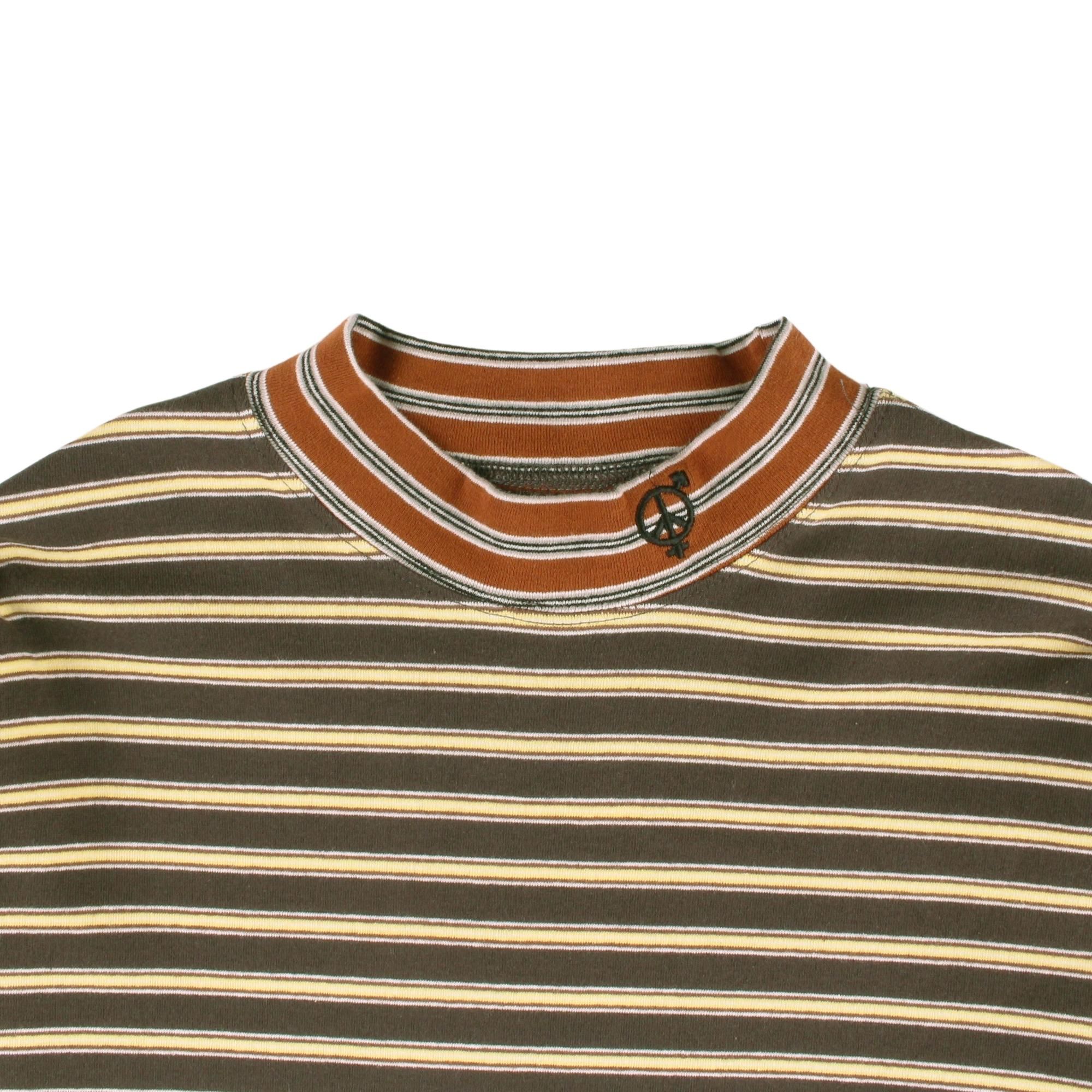トップス SEXHIPPIES STRIPED MOCK NECK L/S TEE Striped Mock Neck 2.0 – sexhippies