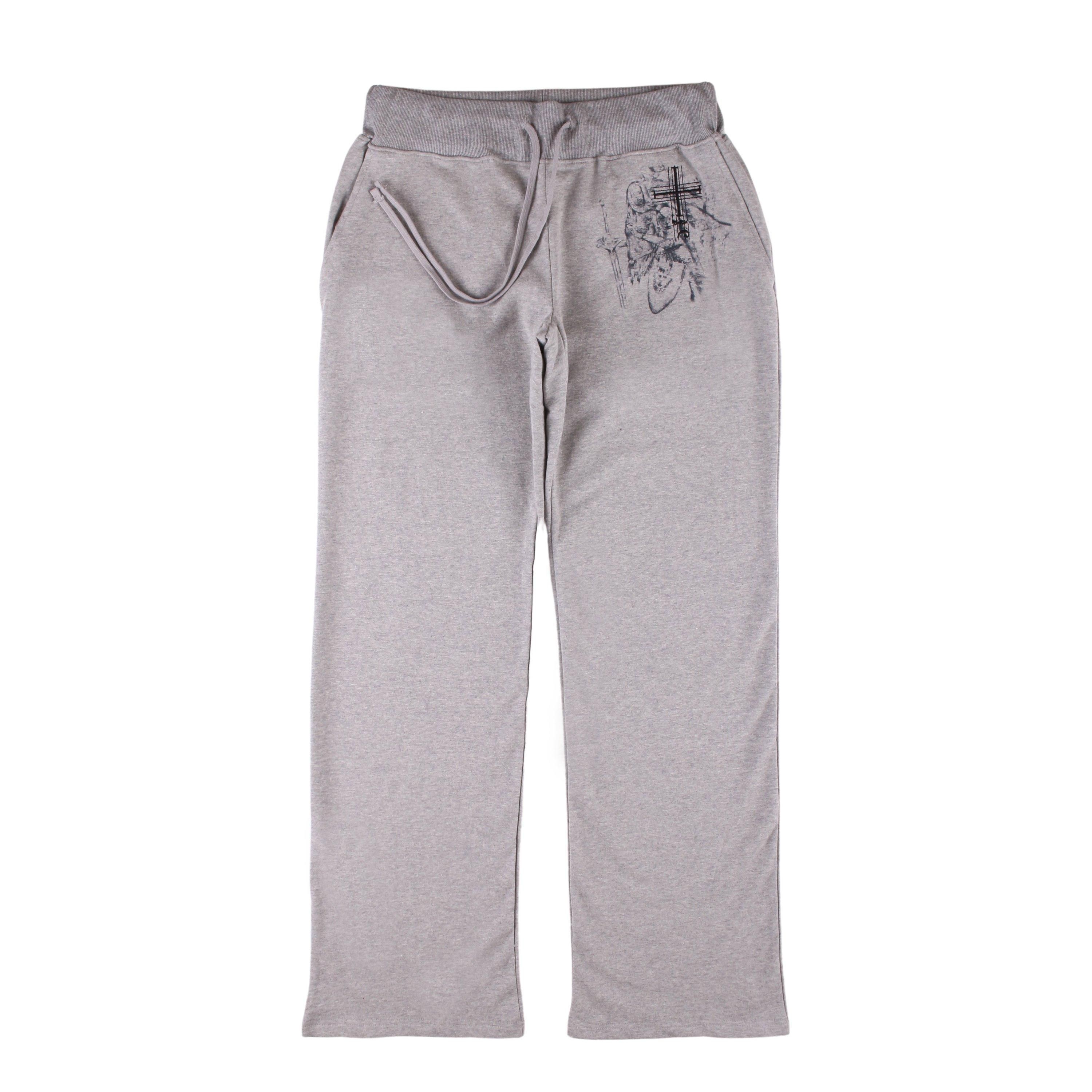 【604SERVICE】STRESSED MUSICIAN PANTS IN MELANGE GREY STRESSED MUSICIAN PANTS IN MELANGE GREY - DOMICILE TOKYO