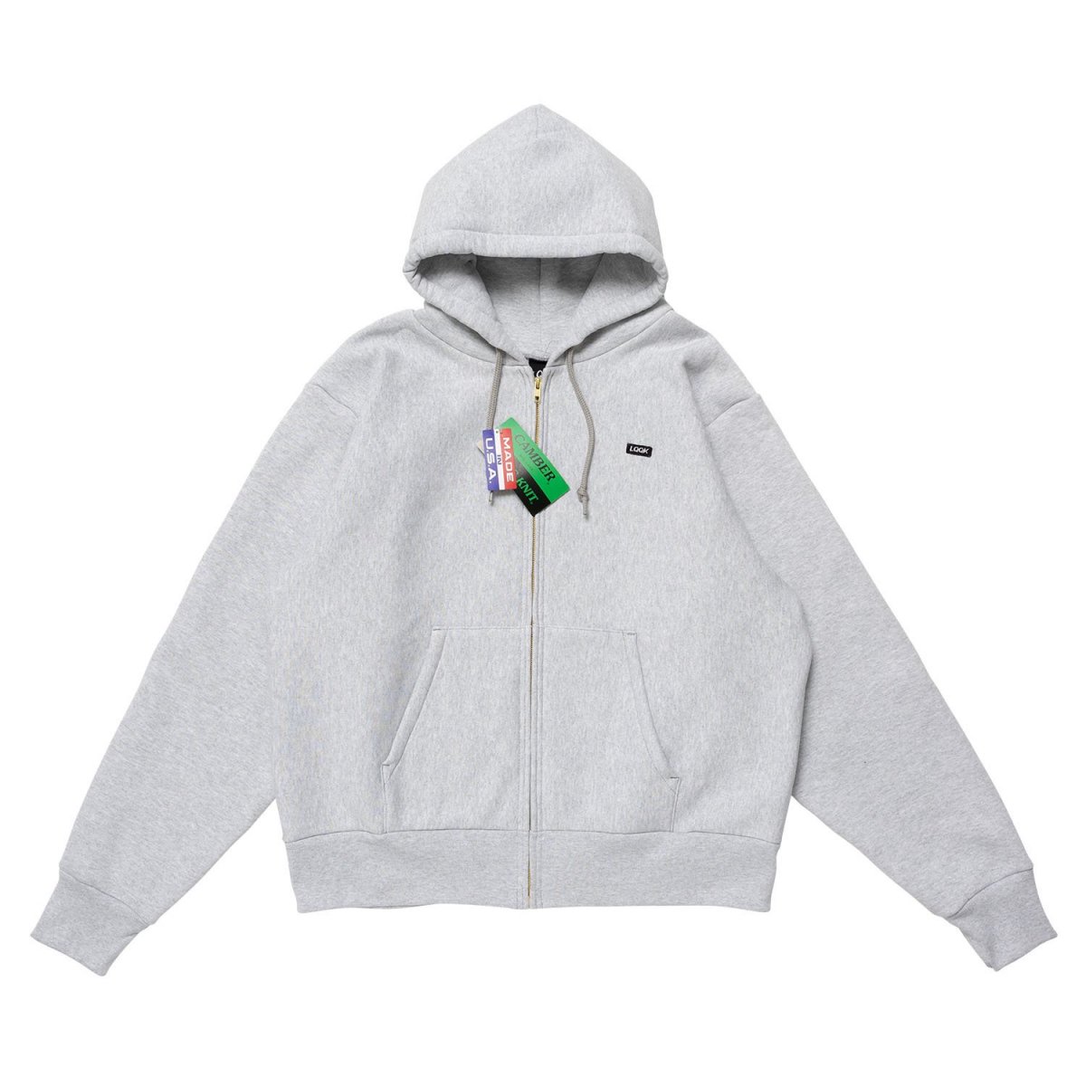 SIGNATURE FLEECE ZIP HOODIEASH HEATHER