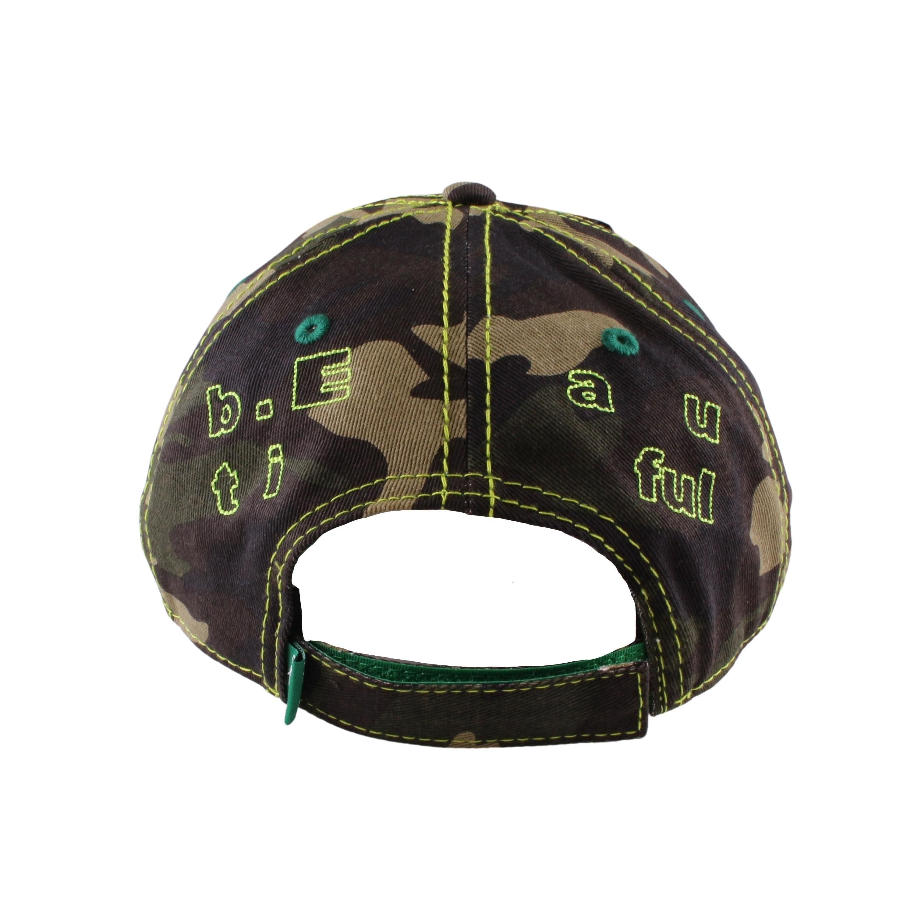 Vapor 6 Panel Hat【Drill Camo / Neon Yellow】 - DOMICILE