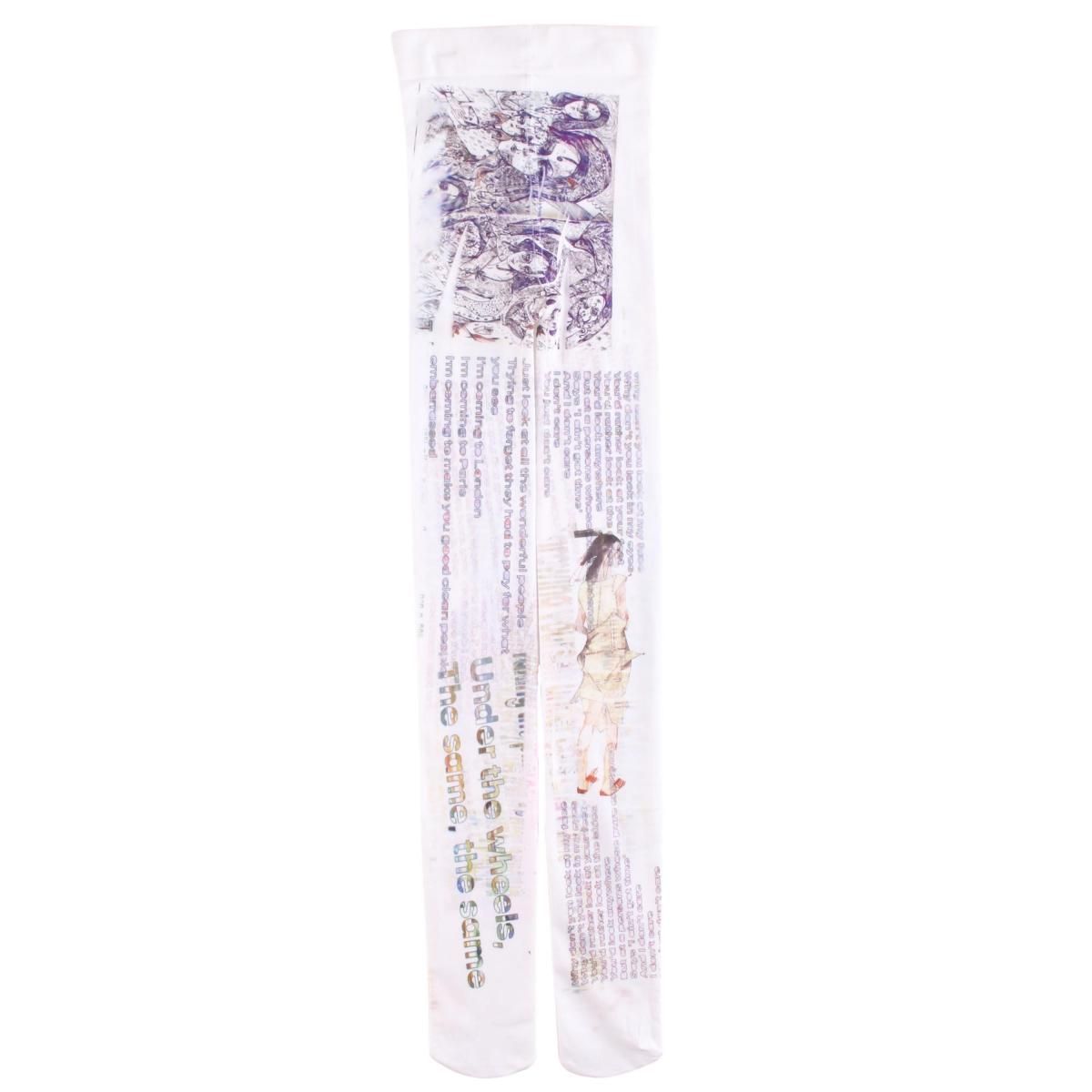 CF Printed Tights 01WHITE