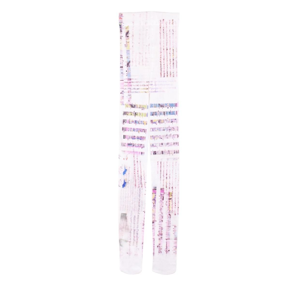 CF Printed Tights 06WHITE