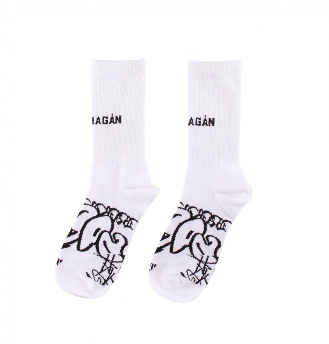  GRAY GRAFFITI SOCKSWHITE