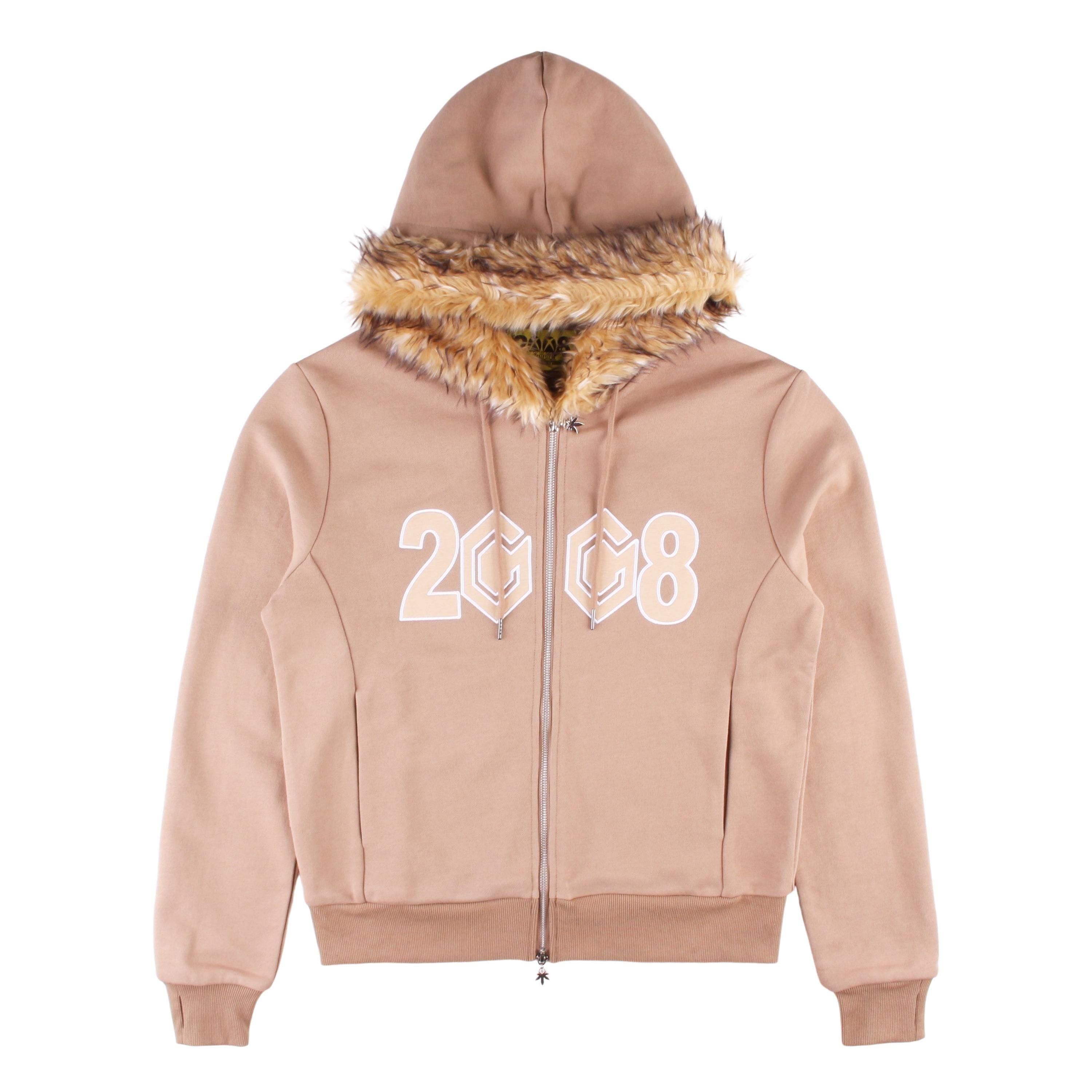 8CUBE FUR ZIP UP 【BROWN / BEIGE】 - DOMICILE TOKYO ONLINE SHOP