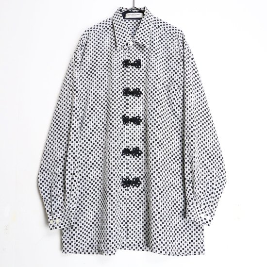 【 SELEN 】monotone color dice check design china shirt