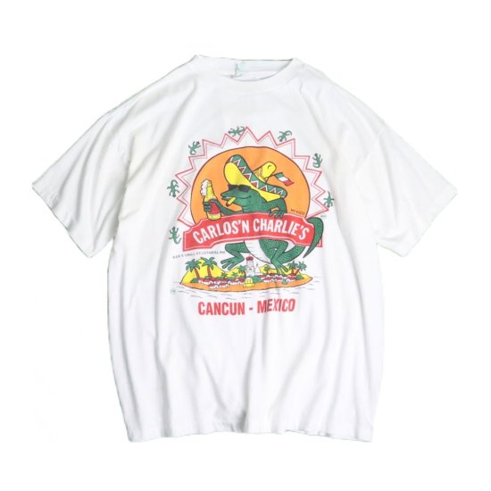 【 SELEN 】90's Mexican Lizards design white color Tee