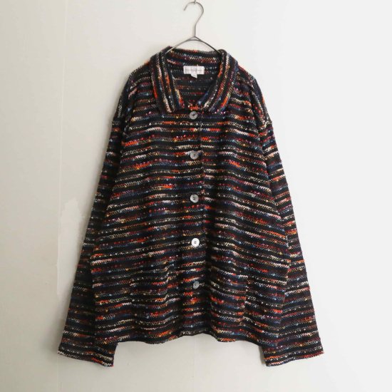 【A.L.S】Colorful nep pattern loose jacket