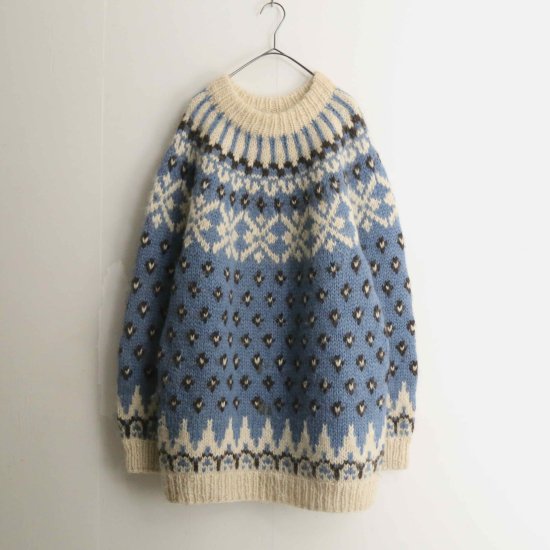 【A.L.S】Cool color loose nordic sweater