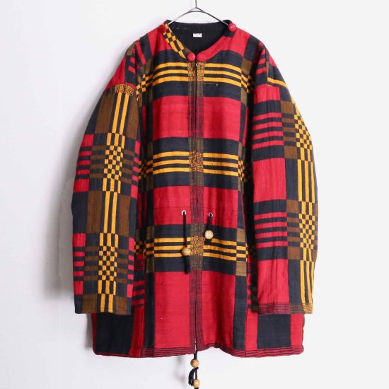 【 SELEN 】heavy cotton ethnic pattern reversible jacket