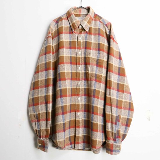 【 SELEN 】warm color house check shirt