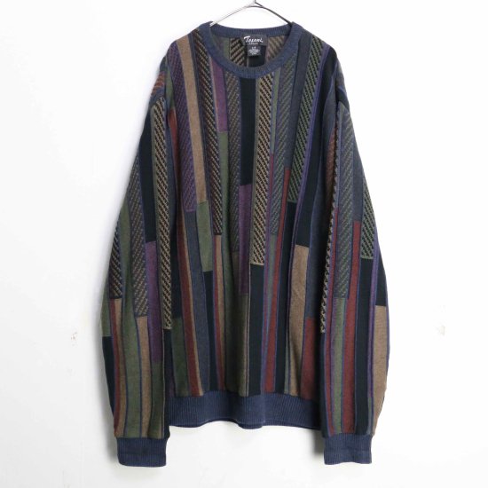 【 SELEN 】geometric pattern artistic design knit