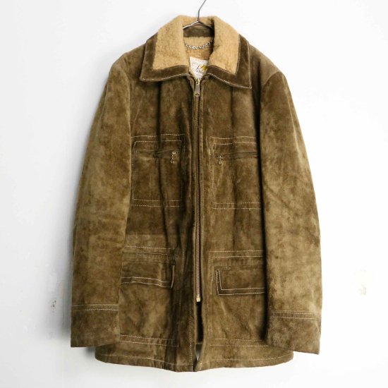 【 SELEN 】60's mouton lining suede sports jacket