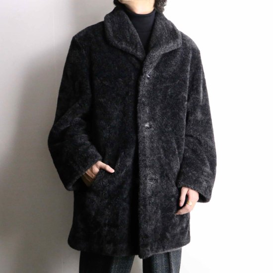 【 SELEN 】triangle collar material switch reversible jacket coat