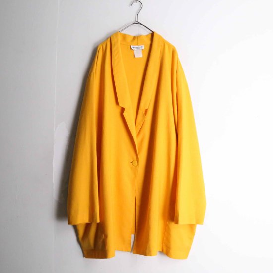 【A.L.S】yellow color easy tailored jacket