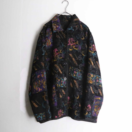 【 SELEN 】brilliant botanical design goblin reversible jacket