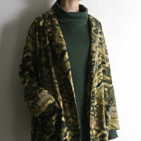 【A.L.S】green base design easy tailored jacket