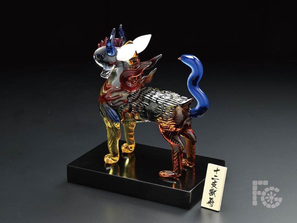 ガラス細工のお正月飾り｜十二支獣 寿｜フォーカートグラスワークス