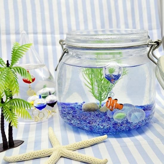 ガラス細工｜海｜浮玉クマノミ｜フォーカートグラスワークス