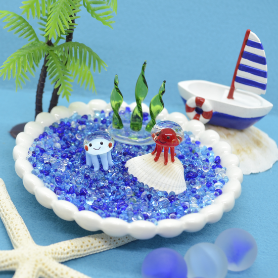 ガラス細工|海|水クラゲRD|FGスタジオ|フォーカート