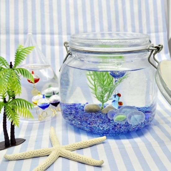 ガラス細工｜海｜N浮玉タツノオトシゴ｜フォーカートグラスワークス