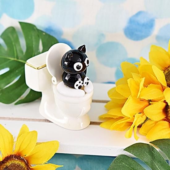 ガラス細工｜猫｜お背中流しネコ｜フォーカートグラスワークス