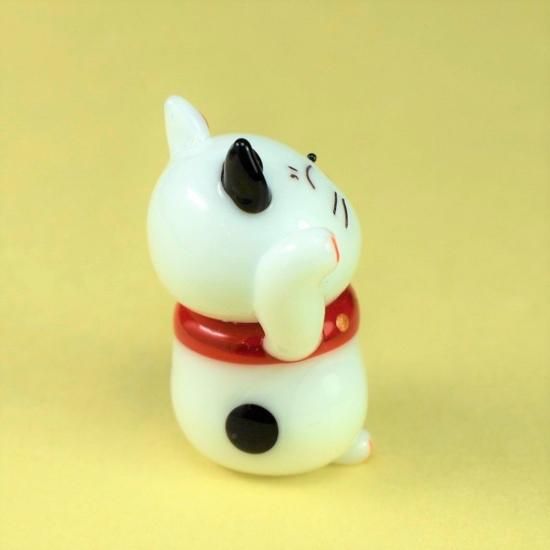 ガラス細工｜猫｜招き福ネコ｜フォーカートグラスワークス