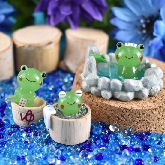 ガラス細工｜行水カエル｜フォーカートグラスワークス