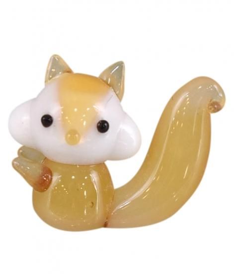 ガラス細工｜童話｜森リス｜フォーカートグラスワークス