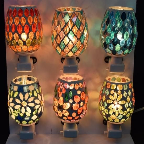 新品ステンドグラスランプ モザイク ステンドグラスモザイク小さめランプ | iichi 日々の暮らしを心地よく