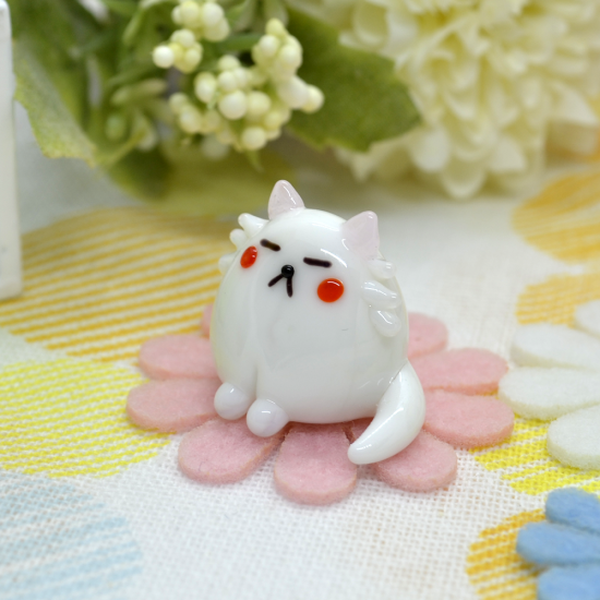 ガラス細工 猫 ペルシャ猫 フォーカートガラス ガラス細工 猫 ペルシャ猫 フォーカートガラス