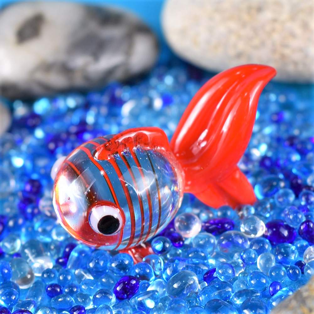 ガラス細工 アクア金魚 フォーカートガラス