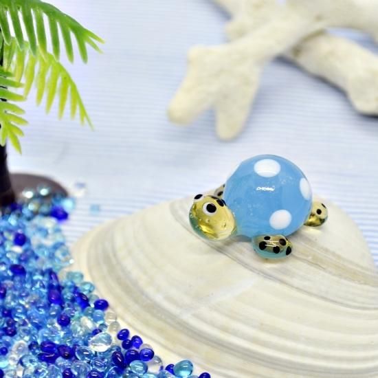 ガラス細工｜海｜花カメくん｜フォーカートグラスワークス
