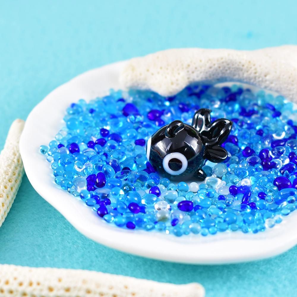 ガラス工芸★泳ぐ金魚の置物 ガラス工芸☆泳ぐ金魚の置物