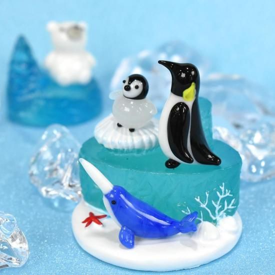 ガラス細工｜海｜釣りペンギン｜FGスタジオ｜フォーカート