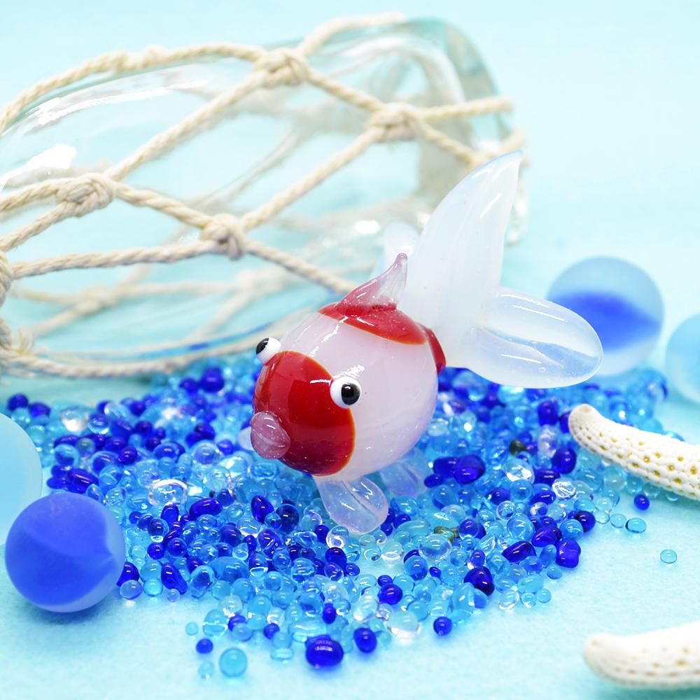 ガラス細工 ぷくぷく金魚大 フォーカートガラス ガラス細工 ぷくぷく金魚大 フォーカートガラス