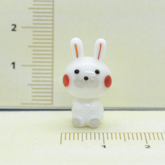 ガラス細工｜うさぎ｜しろうさ｜FGスタジオ｜フォーカート