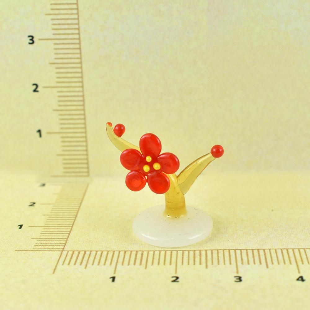 ガラス細工 梅スタンドrd ガラス細工 梅スタンドrd