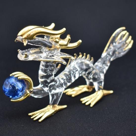 ガラス細工｜金運昇龍｜フォーカートグラスワークス