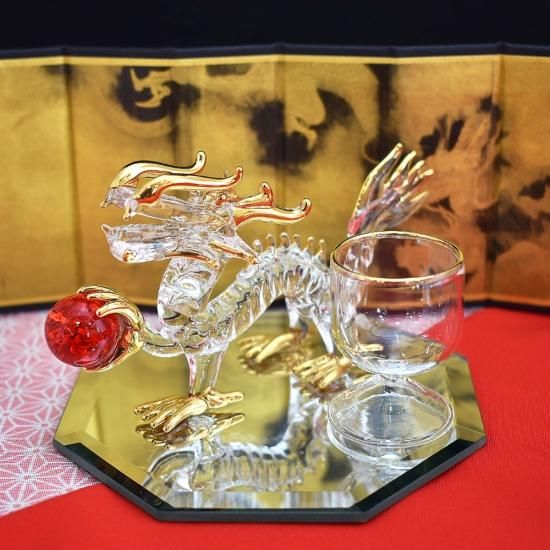 ガラス細工｜必勝玉持ち龍4ｲﾝﾁ｜FGスタジオ｜フォーカート